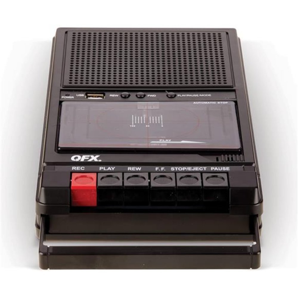 39 Portable Shoebox Tape Recorder, Analog Cassette Tape Deck with USB 2.0
